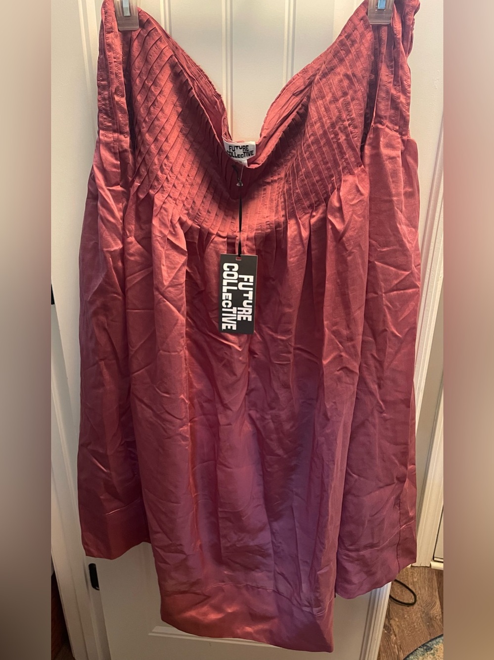 Future Collective Women's Dusty Rose Midi Skirt